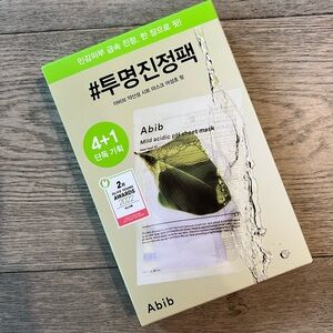 BNIB Abib Mild Acidic pH Sheet Mask Heartleaf Fit 4ea Set (+1ea)